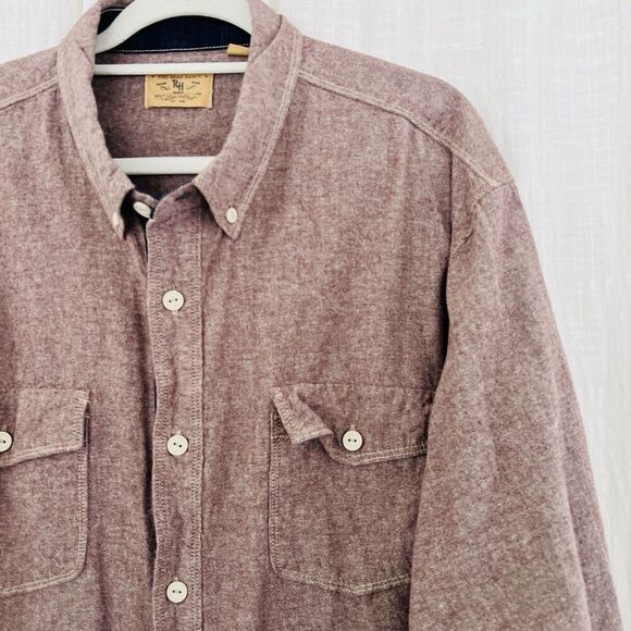 Red Head Ranch Reddish Brown Button Down Collared Shirt Mens Size 2XL - Picture 6 of 11
